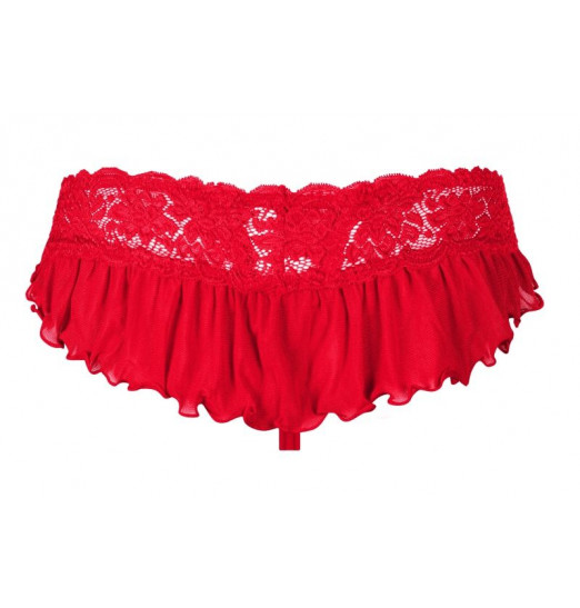 Сексуальные кружевные трусики с оборкой на попке