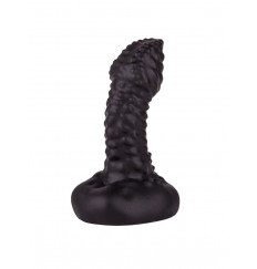 Чёрный плаг-массажёр для простаты - 7,2 см.