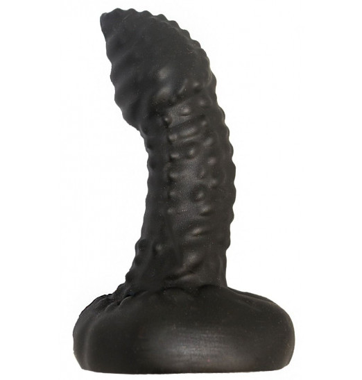 Чёрный плаг-массажёр для простаты - 11 см. Чёрный плаг-массажёр для простаты - 11 см.