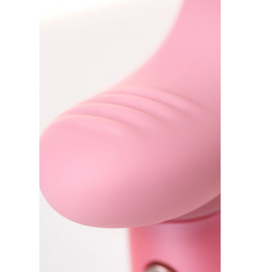 Розовый вибратор Le Stelle PERKS SERIES EX-3 с двумя сменными насадками