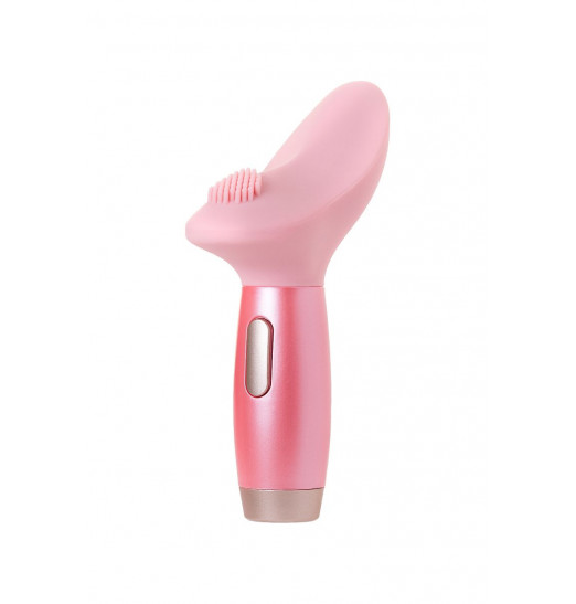 Розовый вибратор Le Stelle PERKS SERIES EX-3 с двумя сменными насадками