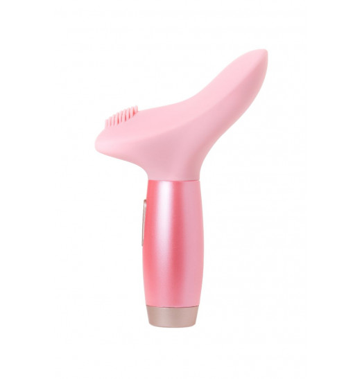 Розовый вибратор Le Stelle PERKS SERIES EX-3 с двумя сменными насадками