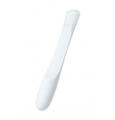 Белый гибкий водонепроницаемый вибратор Sirens Venus - 22 см.