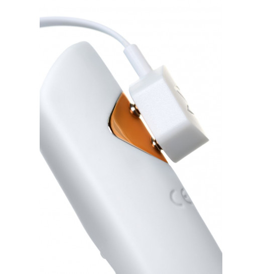 Белый гибкий водонепроницаемый вибратор Sirens Venus - 22 см.