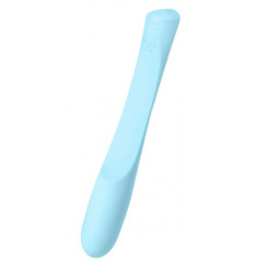 Голубой гибкий водонепроницаемый вибратор Sirens Venus - 22 см.
