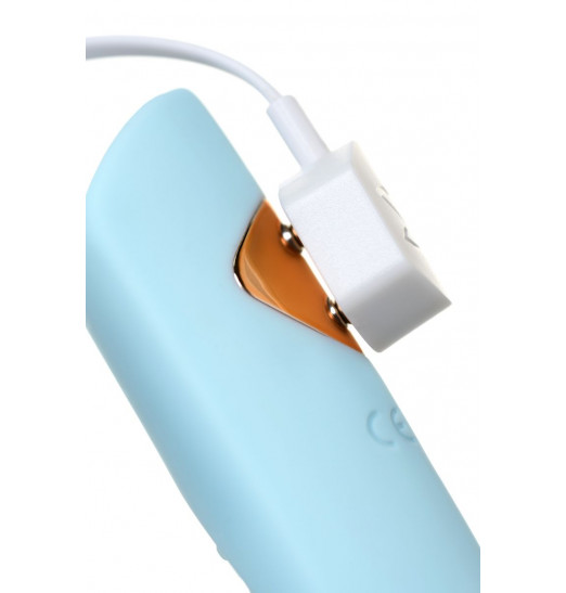 Голубой гибкий водонепроницаемый вибратор Sirens Venus - 22 см.