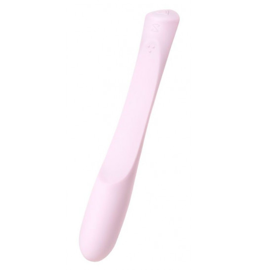 Нежно-розовый гибкий водонепроницаемый вибратор Sirens Venus - 22 см.