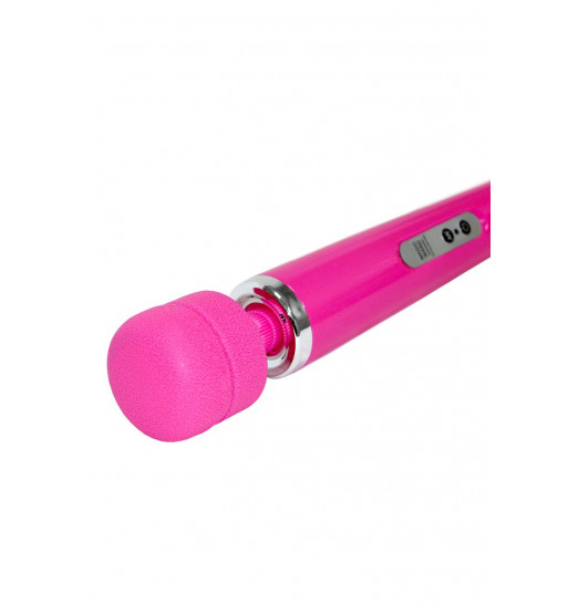 Розовый проводной вибромассажер Magic Wand