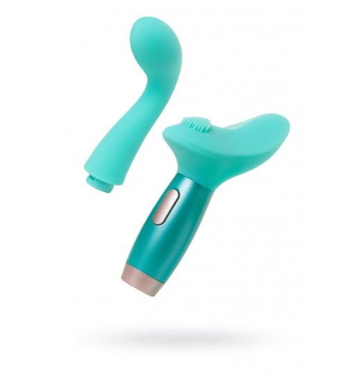 Нереалистичный вибратор Le Stelle PERKS SERIES EX-4 с 2 сменными насадками