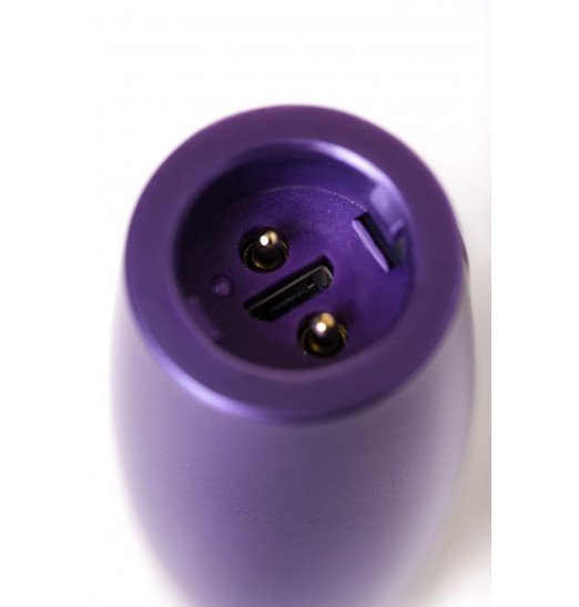 Фиолетовый вибратор Le Stelle PERKS SERIES EX-1 с 2 сменными насадками