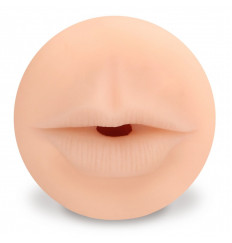 Телесный мастурбатор-ротик с эффектом смазки Oral
