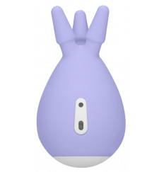 Фиолетовый клиторальный стимулятор Luscious с тремя отростками