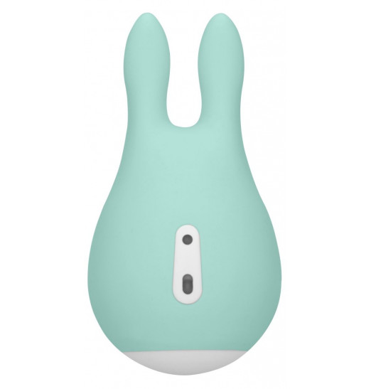 Зеленый клиторальный стимулятор Sugar Bunny - 9,5 см.