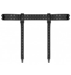 Черный пояс с гартерами и черепами