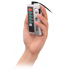 Темно-серая анальная пробка с электростимуляцией  E-Stim - 11,2 см.