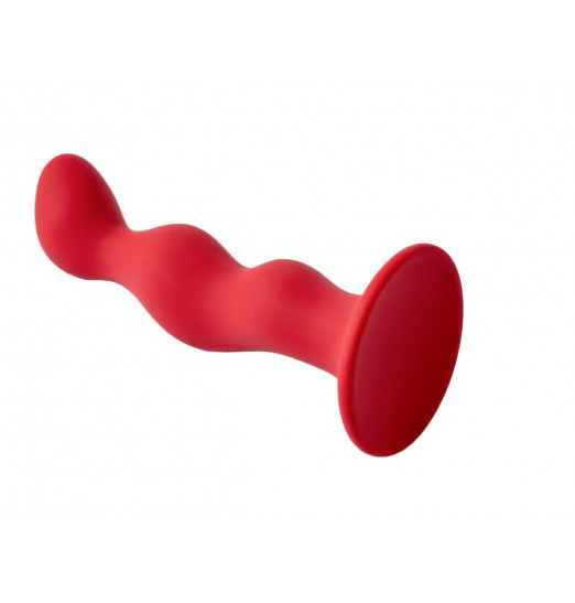 Бордовая анальная пробка Terra - 12 см.