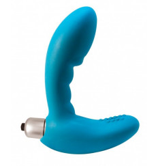 Голубой стимулятор простаты с вибрацией Wonder Touch Aqua
