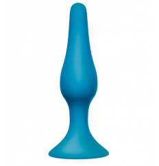 Бирюзовая анальная пробка Slim Anal Plug Large - 12,5 см.