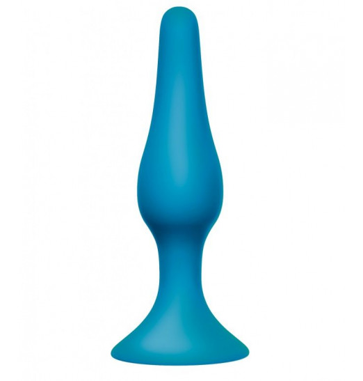 Бирюзовая анальная пробка Slim Anal Plug Large - 12,5 см. Бирюзовая анальная пробка Slim Anal Plug Large - 12,5 см.