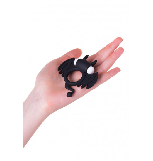 Черное эрекционное кольцо на пенис JOS COCKY DEVIL