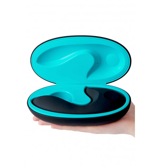 Нереалистичный вибратор Sense Max с клиторальным отростком - 16 см.