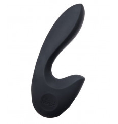 Нереалистичный вибратор Sense Max с клиторальным отростком - 16 см.